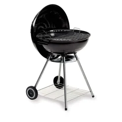 Garnero Arredamenti Barbecue Da Giardino-Barbecue a carbonella da giardino con ruote 45x73cm acciaio Cupola