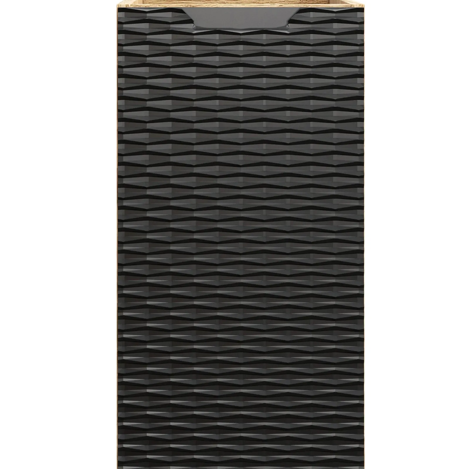 Garnero Arredamenti Pensili Per Bagno-Base bagno sospesa 30x60h cm 1 anta nero rovere Swim Nero - Rovere