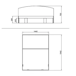Garnero Arredamenti Camere Da Letto Complete|Camera Da Letto Completa-Camera completa con letto contenitore alla francese Tropea Rovere