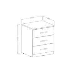 Garnero Arredamenti Camere Da Letto Complete|Camera Da Letto Completa-Camera completa con letto matrimoniale 160x200cm pino bianco beige Cortina Bianco Frassinato