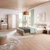 Garnero Arredamenti Camere Da Letto Complete|Camera Da Letto Completa-Camera completa matrimoniale con contenitore rovere bianco opaco Vieste