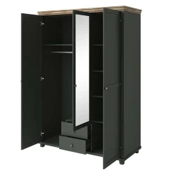 Garnero Arredamenti Camere Da Letto Complete|Camera Da Letto Completa-Camera completa matrimoniale moderna verde quercia con specchio Texel