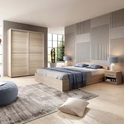 Garnero Arredamenti Camere Da Letto Complete|Camera Da Letto Completa-Camera da letto completa matrimoniale moderna Roma Rovere