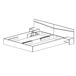 Garnero Arredamenti Camere Da Letto Complete|Camera Da Letto Completa-Camera da letto completa matrimoniale sonoma Camilla 3 Rovere
