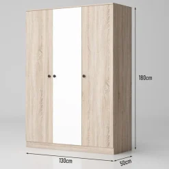 Garnero Arredamenti Camere Da Letto Complete|Camera Da Letto Completa-Camera da letto completa matrimoniale rovere bianco opaco Vieste