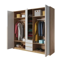 Garnero Arredamenti Camere Da Letto Complete|Camera Da Letto Completa-Camera da letto completa matrimoniale moderna bianco rovere Sweet