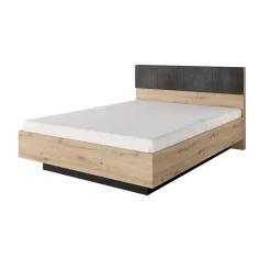 Garnero Arredamenti Camere Da Letto Complete|Camera Da Letto Completa-Camera da letto completa matrimoniale moderna rovere antracite Rubik