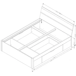 Garnero Arredamenti Camere Da Letto Complete|Camera Da Letto Completa-Camera da letto completa moderna bianca Pascal Gihome®