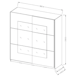 Garnero Arredamenti Camere Da Letto Complete|Camera Da Letto Completa-Camera da letto completa moderna bianca Pascal Gihome®