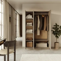 Garnero Arredamenti Camere Da Letto Complete|Camera Da Letto Completa-Camera da letto completa alla francese con armadio e comodini sonoma Carrisi Rovere