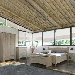 Garnero Arredamenti Camere Da Letto Complete|Camera Da Letto Completa-Camera da letto completa matrimoniale rovere sonoma Londra