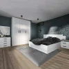 Garnero Arredamenti Camere Da Letto Complete|Camera Da Letto Completa-Camera da letto moderna completa matrimoniale pino bianco Angara
