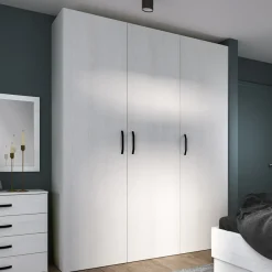 Garnero Arredamenti Camere Da Letto Complete|Camera Da Letto Completa-Camera da letto moderna completa matrimoniale pino bianco Angara