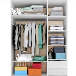 Garnero Arredamenti Camere Da Letto Complete|Camera Da Letto Completa-Camera da letto moderna completa matrimoniale pino bianco Angara