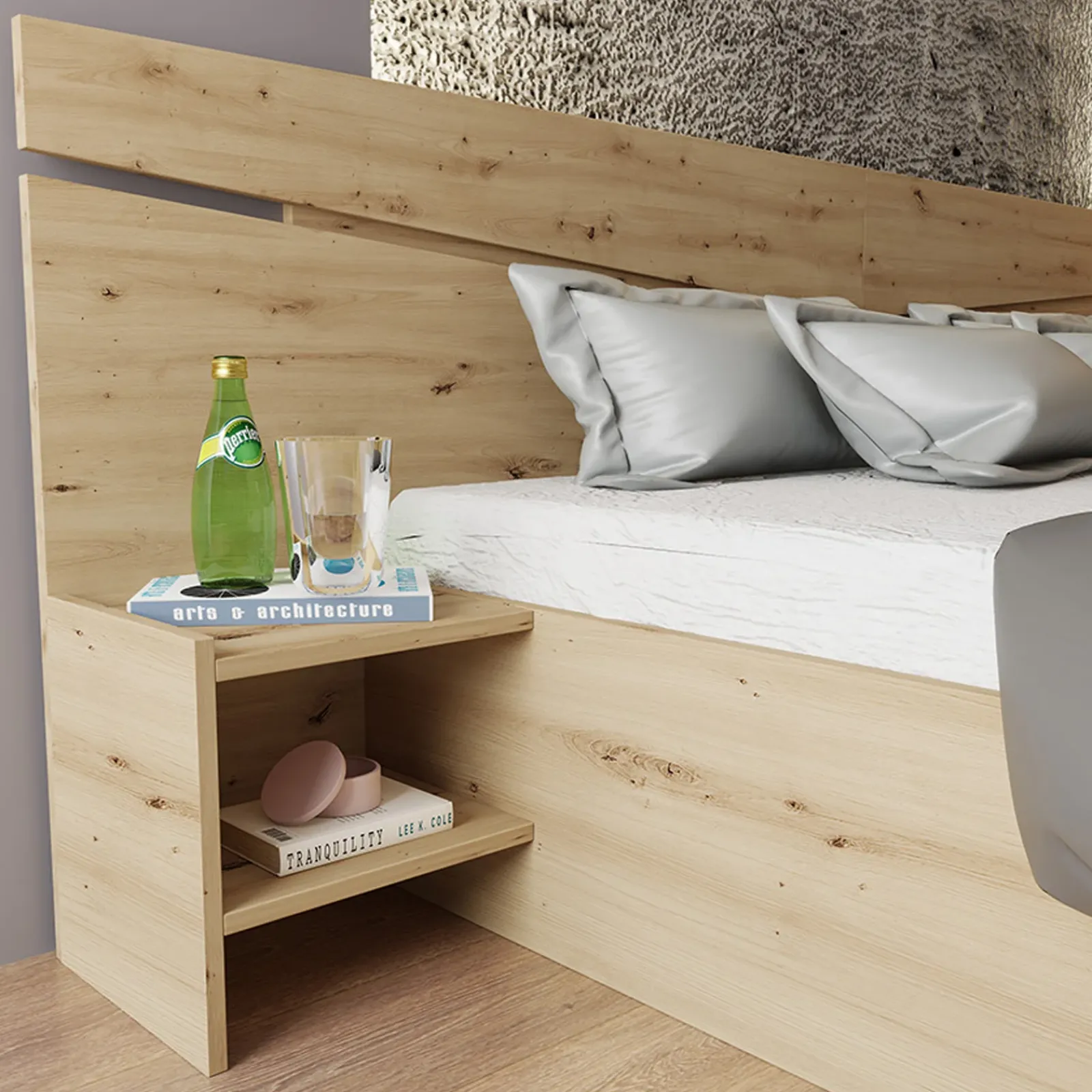 Garnero Arredamenti Camere Da Letto Complete|Camera Da Letto Completa-Camera da letto moderna completa matrimoniale Camilla 2 Rovere Rustico