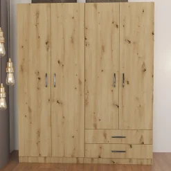 Garnero Arredamenti Camere Da Letto Complete|Camera Da Letto Completa-Camera da letto moderna completa matrimoniale Camilla 2 Rovere Rustico