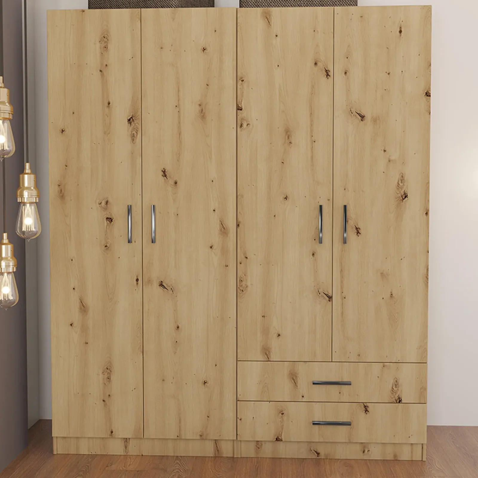 Garnero Arredamenti Camere Da Letto Complete|Camera Da Letto Completa-Camera da letto moderna completa matrimoniale Camilla 2 Rovere Rustico