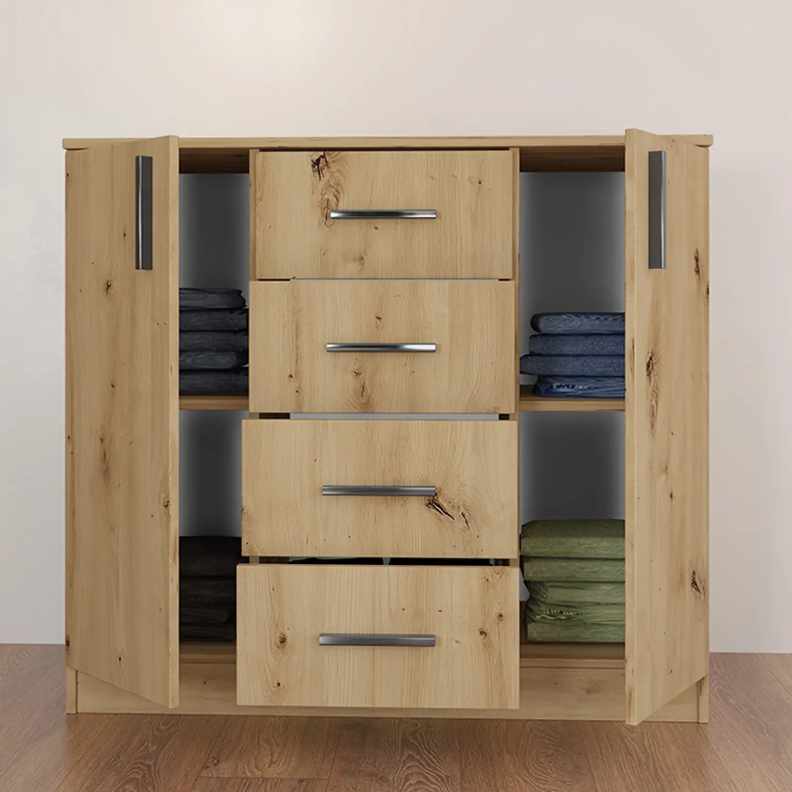 Garnero Arredamenti Camere Da Letto Complete|Camera Da Letto Completa-Camera da letto moderna completa matrimoniale Camilla 2 Rovere Rustico