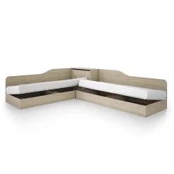 Garnero Arredamenti Camerette In Legno-Camera doppio letto completa design sonoma Caronte Rovere