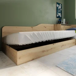 Garnero Arredamenti Camerette In Legno-Camera doppio letto completa design Caronte Rovere Rustico