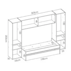 Garnero Arredamenti Camerette In Legno|Camerette A Ponte-Cameretta bambini completa a ponte 2 letti rovere bianco Clinton