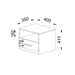 Garnero Arredamenti Camerette Colorate-Cameretta per bambini 1 letto singolo contenitore bianco rustico turchese Zadar Bianco Frassinato - Azzurro