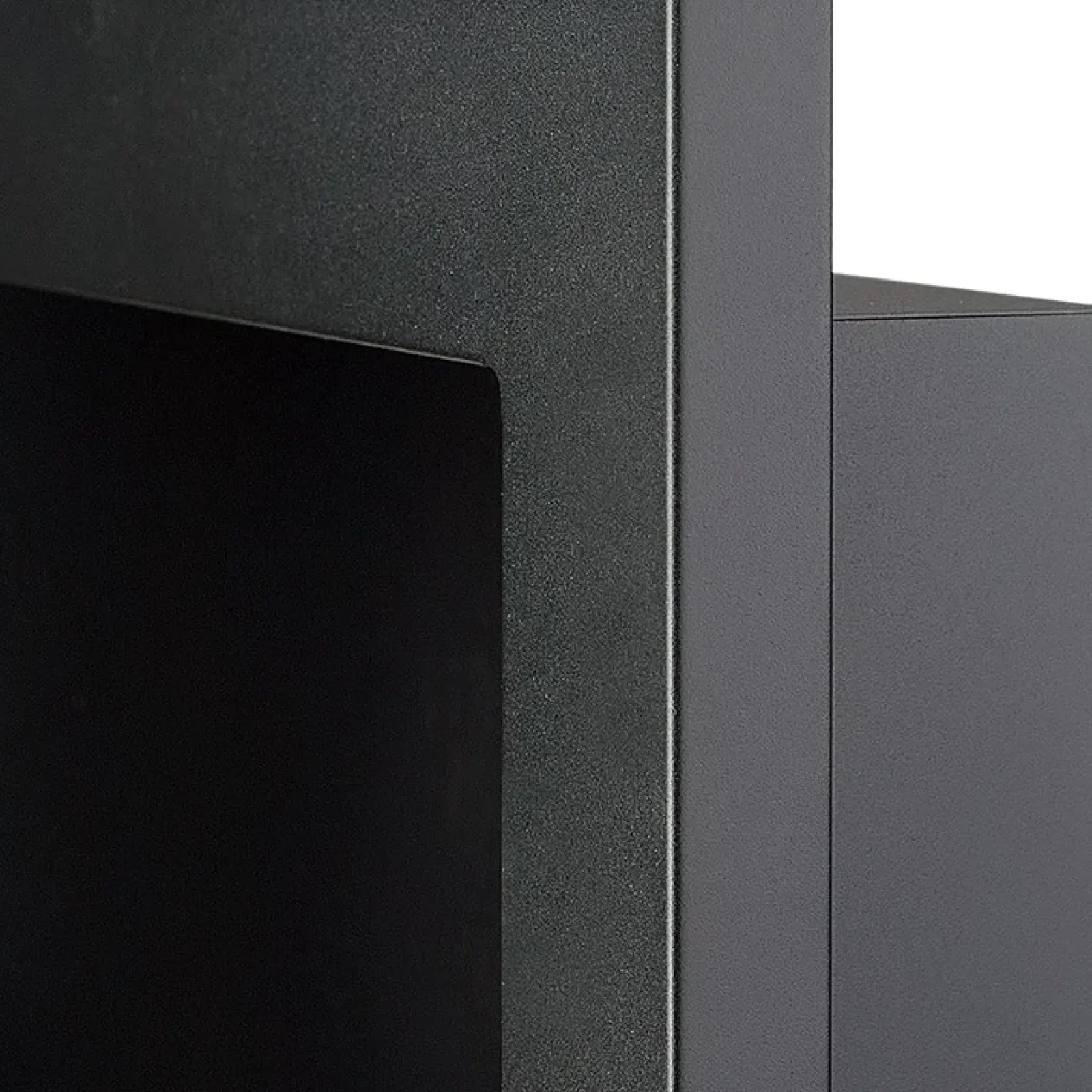 Garnero Arredamenti Camino Bioetanolo-Caminetto 90x40h cm bioetanolo con vetro Albert Gihome® Nero Opaco