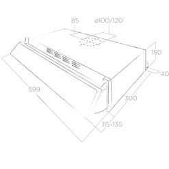 Garnero Arredamenti Elettrodomestici-Cappa 60cm aspirante da cucina estraibile da incasso inox Elica