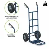 Garnero Arredamenti Attrezzi Da Giardino-Carrello portapacchi con ruote solleva fino a 250 kg in acciaio Xina