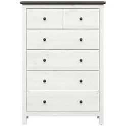 Garnero Arredamenti Cassettiera|Cassettiera-Cassettiera 101x145 hcm 2 ante 2 cassetti arte povera bianco frassinato grafite Holga Bianco Frassinato - Grafite