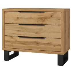 Garnero Arredamenti Comò|Comò-Cassettiera 100x83h cm 3 cassetti rovere Petra