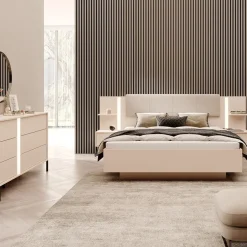 Garnero Arredamenti Comò|Comò-Cassettiera 134x82h cm 6 cassetti moderna  beige Jolly