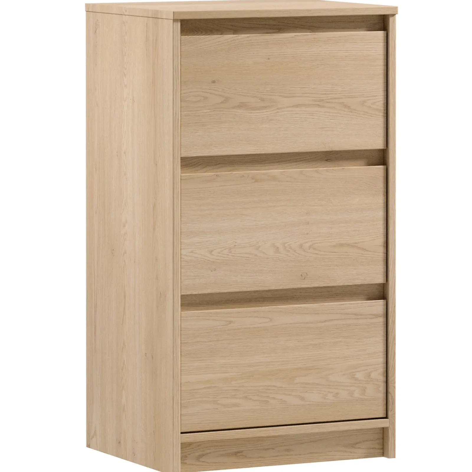 Garnero Arredamenti Cassettiera|Cassettiera-Cassettiera 47x87h cm 3 cassetti moderna rovere Funny