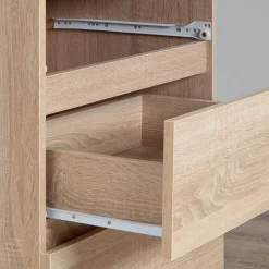 Garnero Arredamenti Cassettiera|Cassettiera-Cassettiera 140x120h cm moderna 10 cassetti Living Rovere