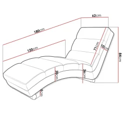 Garnero Arredamenti Chaise Longue|Poltrone Relax-Chaise longue imbottita in velluto a coste 180cm rosa Marty Velluto Poso Rosa