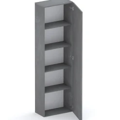 Garnero Arredamenti Mensole E Pensili|Mobili Multiuso-Colonna a terra 55x186h cm 1 anta reversibile Sunset Antracite