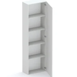 Garnero Arredamenti Mensole E Pensili|Mobili Multiuso-Colonna a terra 55x186h cm 1 anta reversibile Sunset Grigio chiaro