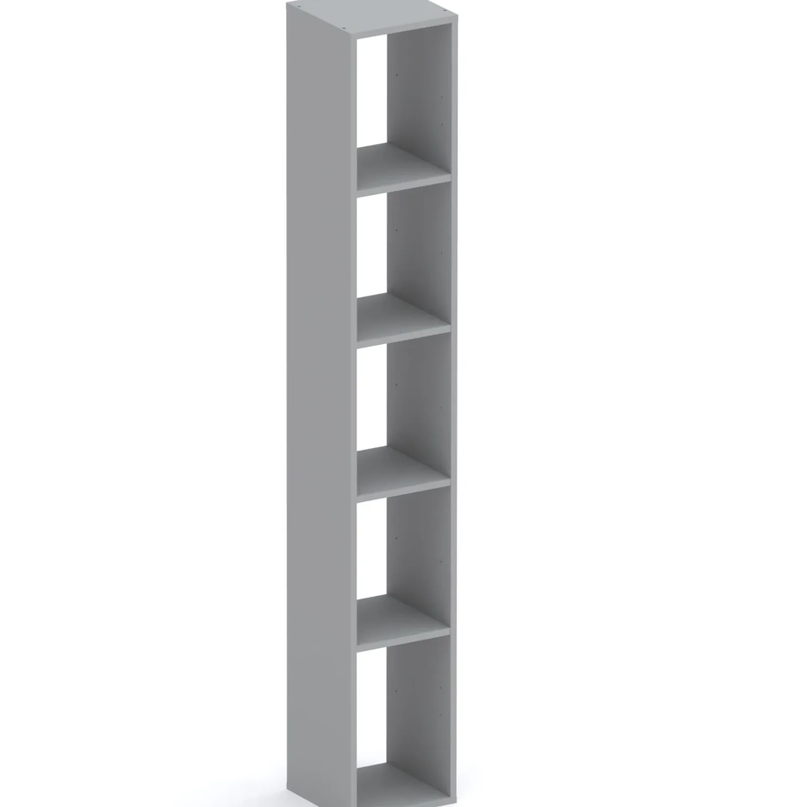 Garnero Arredamenti Mensole E Pensili-Colonna a terra 28x186h cm 5 vani libreria Sunset Grigio scuro