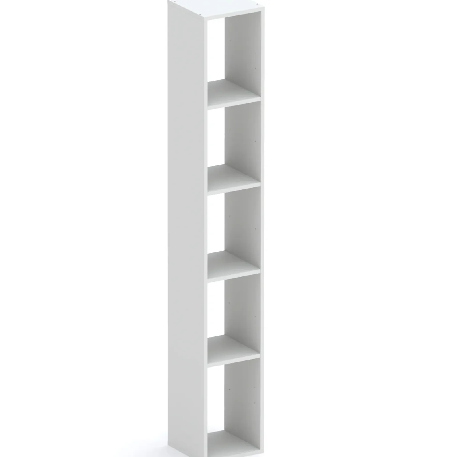 Garnero Arredamenti Mensole E Pensili-Colonna a terra 28x186h cm 5 vani libreria Sunset Grigio chiaro