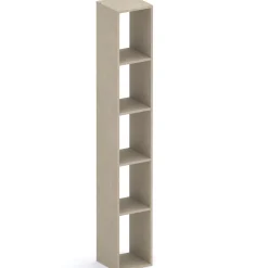 Garnero Arredamenti Mensole E Pensili-Colonna a terra 28x186h cm 5 vani libreria Sunset Tortora