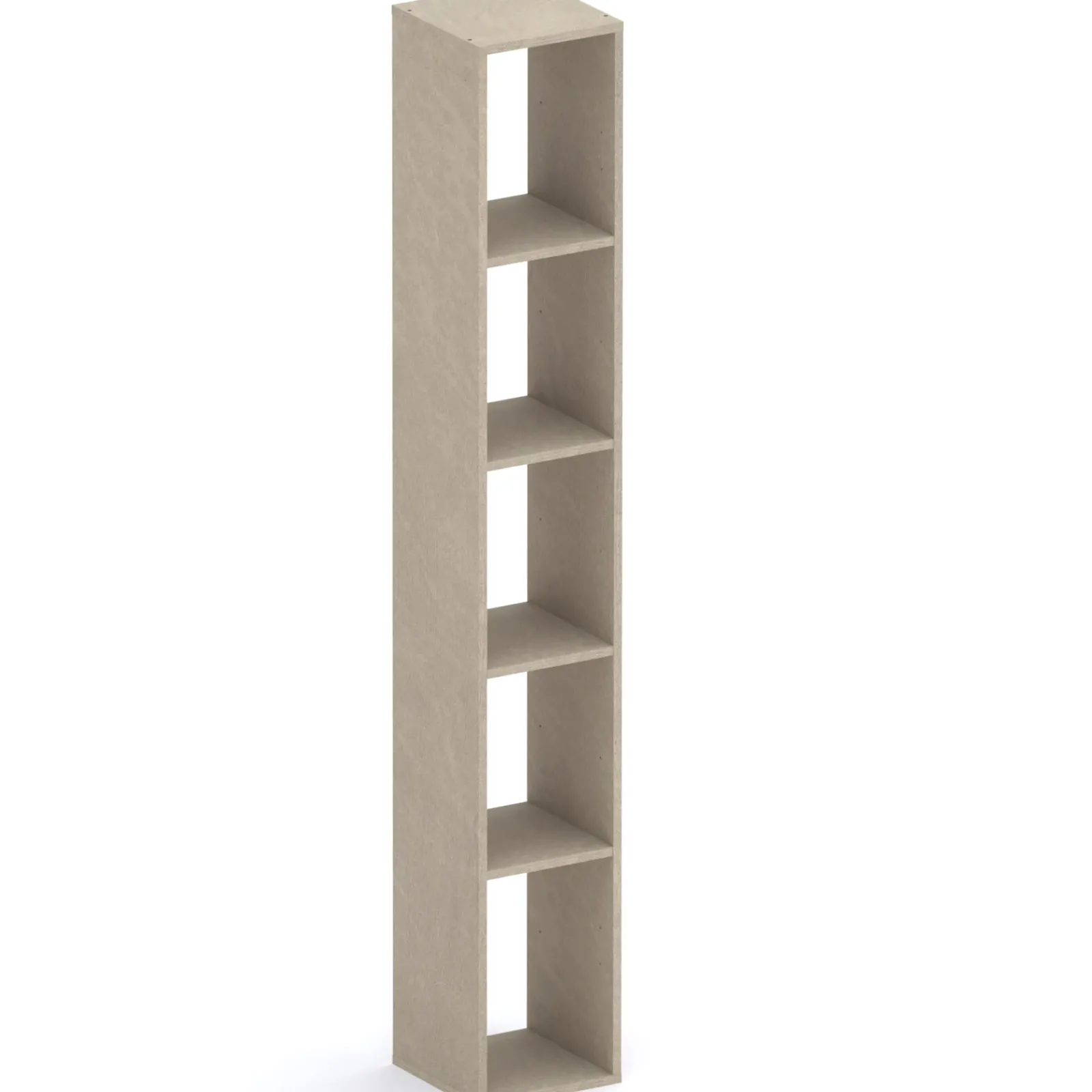 Garnero Arredamenti Mensole E Pensili-Colonna a terra 28x186h cm 5 vani libreria Sunset Tortora