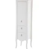 Garnero Arredamenti Colonne Per Bagno-Colonna bagno classica 45x157h cm 2 cassetti bianca Brigit