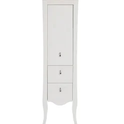 Garnero Arredamenti Colonne Per Bagno-Colonna bagno classica 45x157h cm 2 cassetti bianca Brigit