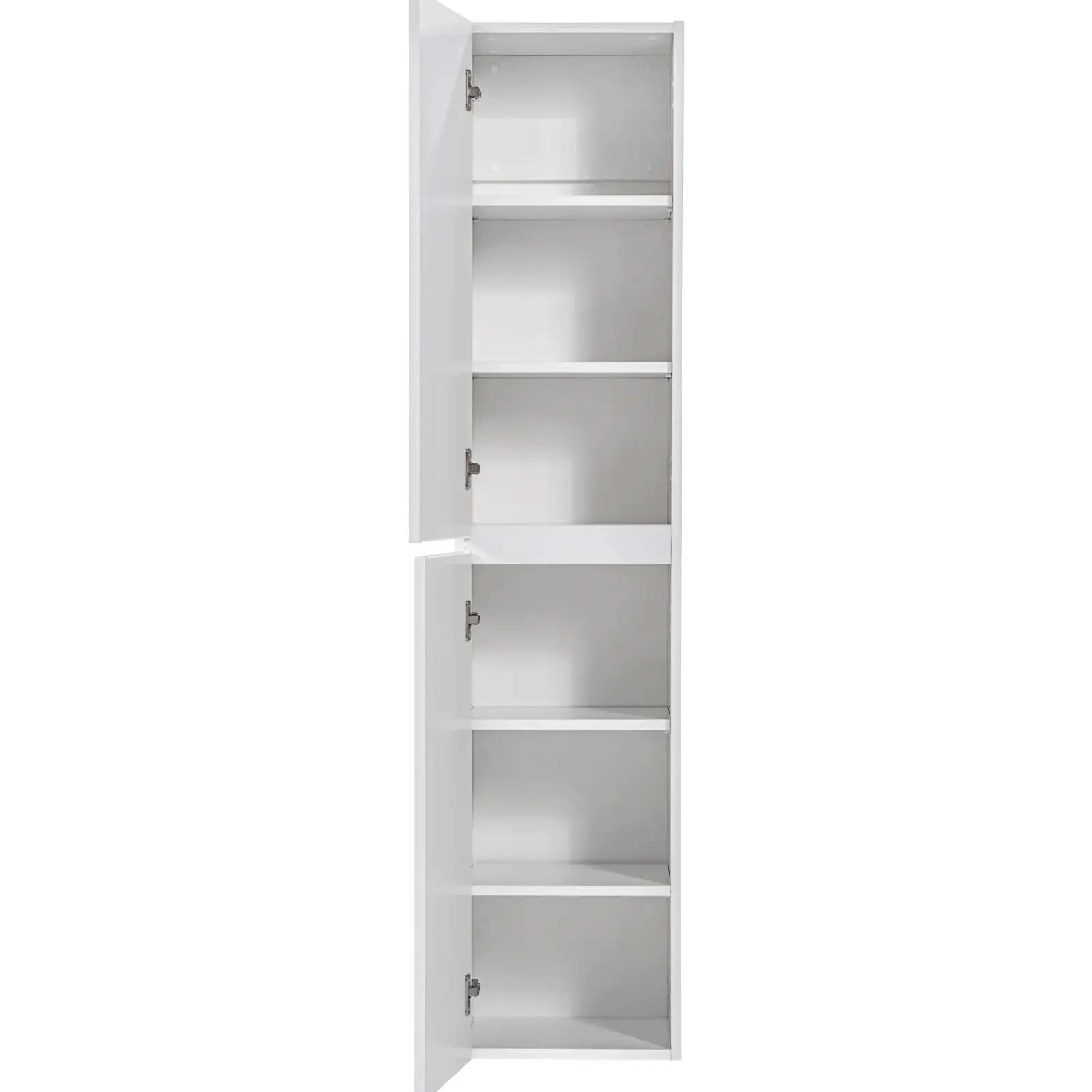 Garnero Arredamenti Colonne Per Bagno-Colonna bagno sospesa 35x160h cm cannettato 2 ante bianco Autentic