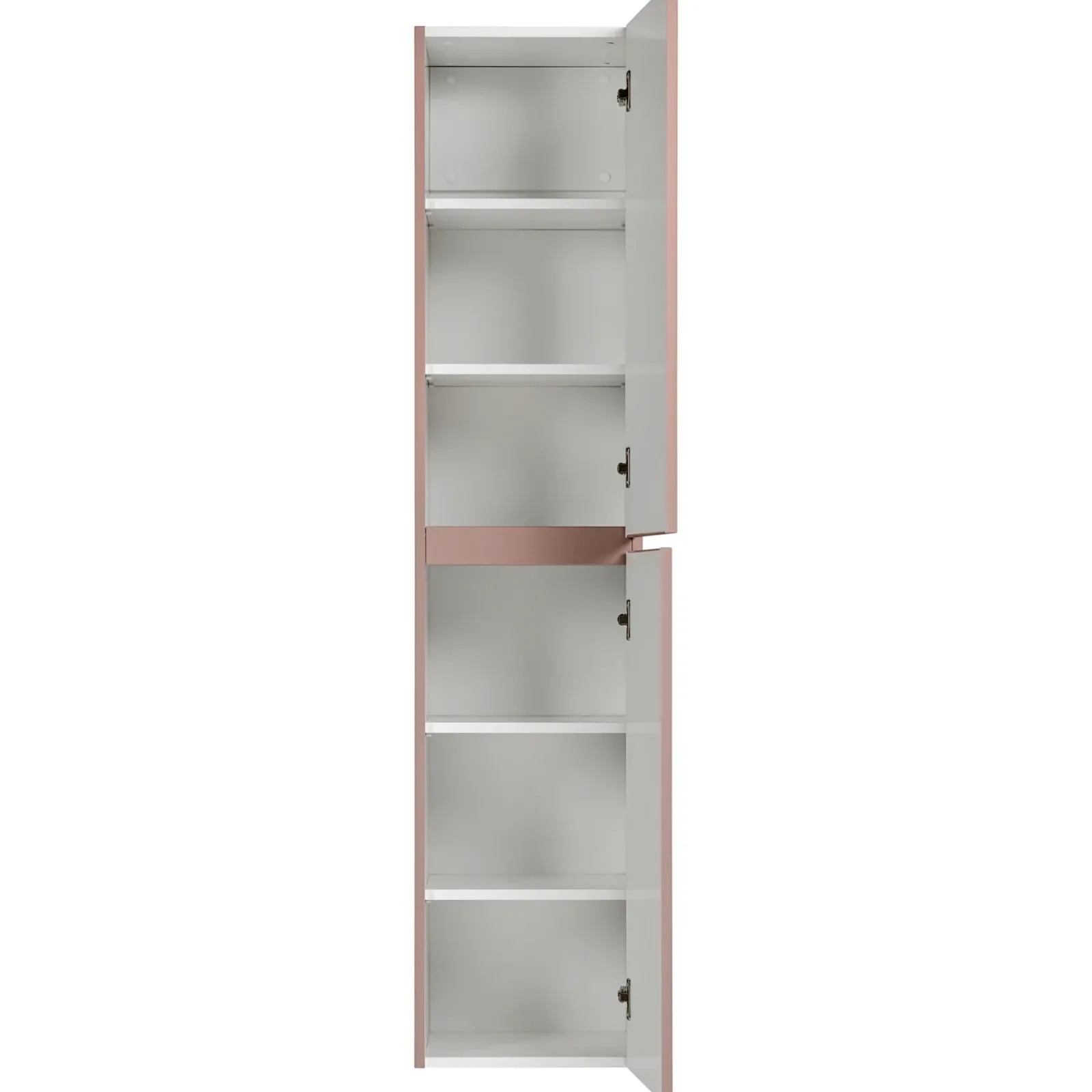 Garnero Arredamenti Colonne Per Bagno-Colonna bagno sospesa 35x160h cm cannettato 2 ante rosa Autentic
