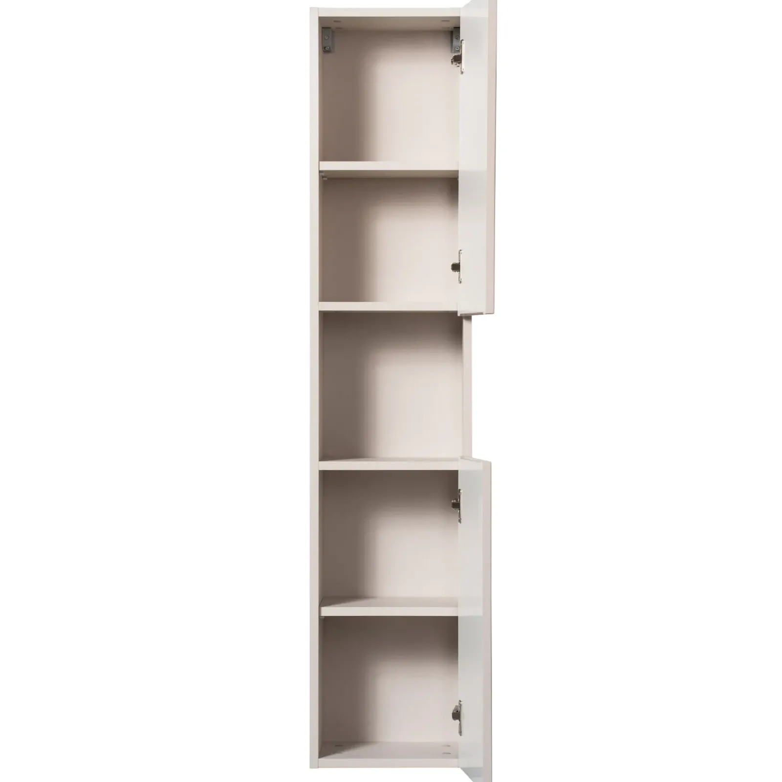 Garnero Arredamenti Colonne Per Bagno-Colonna bagno sospesa 30x140h cm cannettato 2 ante Cleany Beige