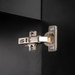 Garnero Arredamenti Colonne Per Bagno-Colonna bagno sospesa 30x140h cm cannettato 2 ante Cleany Nero