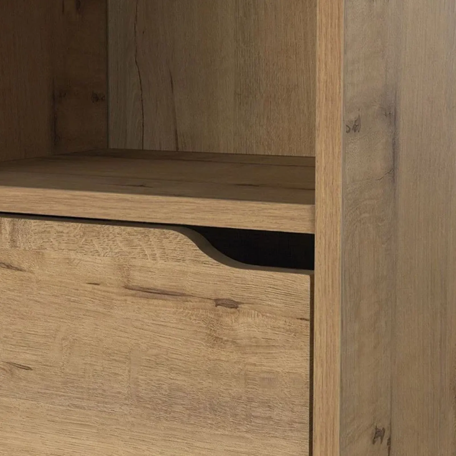 Garnero Arredamenti Colonne Per Bagno-Colonna bagno sospesa 37x150h cm 2 ante 2 vani Jasmund - Crown Rovere