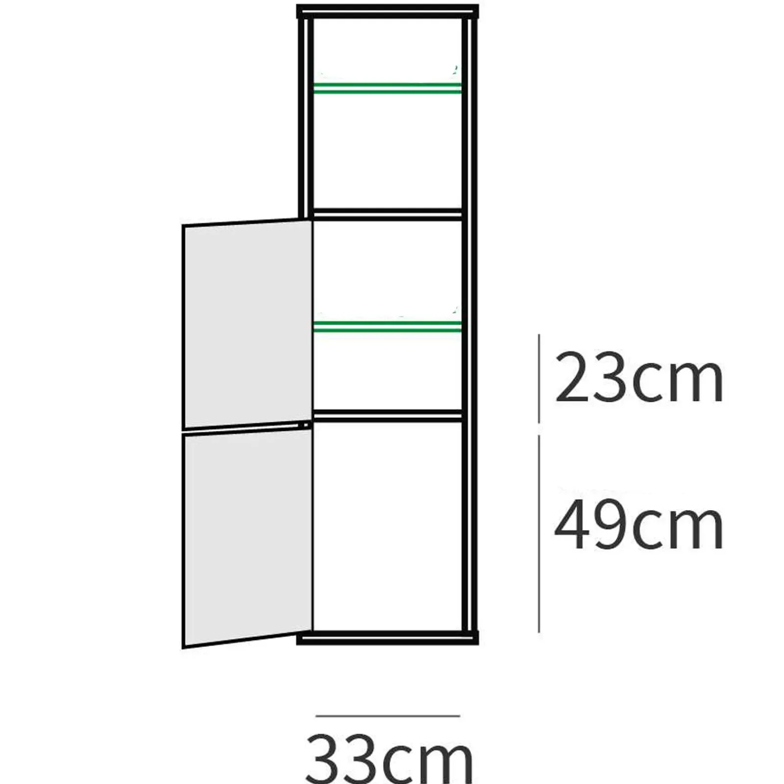 Garnero Arredamenti Colonne Per Bagno-Colonna bagno sospesa 37x150h cm 2 ante 2 vani Jasmund - Crown Rovere