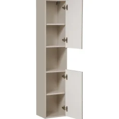 Garnero Arredamenti Colonne Per Bagno-Colonna bagno sospesa 30x140h cm 1 anta beige cashmere Neutry